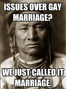 Unimpressed American Indian