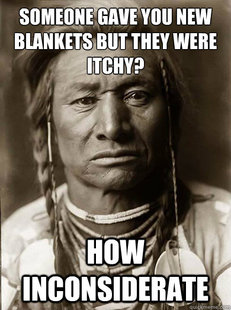 Unimpressed American Indian