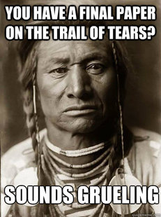 Unimpressed American Indian