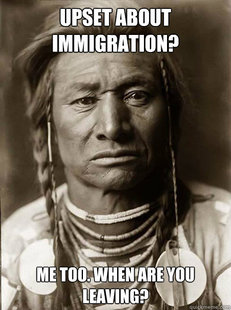 Unimpressed American Indian