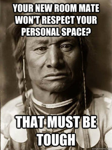 Unimpressed American Indian