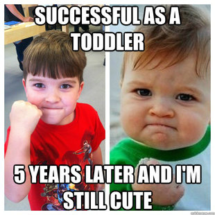 Success Kid Through Time