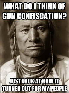 Unimpressed American Indian