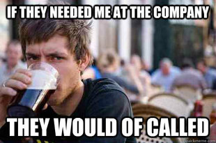 Lazy College Senior