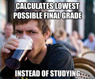 Lazy College Senior