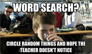 Lazy Elementary Student