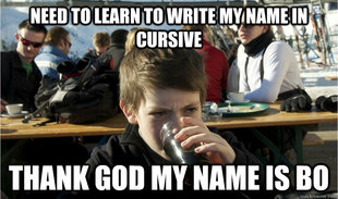 Lazy Elementary Student