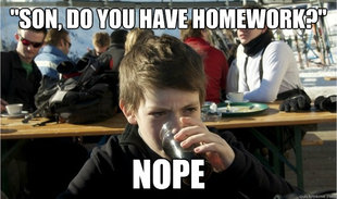 Lazy Elementary Student