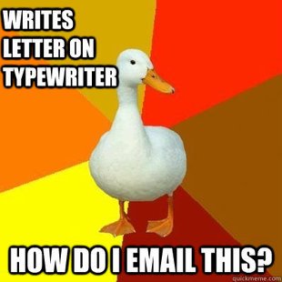 Tech Impaired Duck