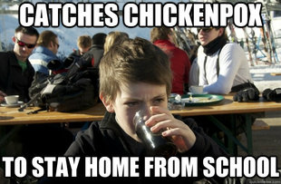 Lazy Primary School Student