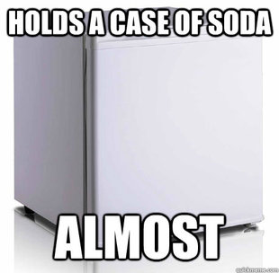 Scumbag mini-fridge
