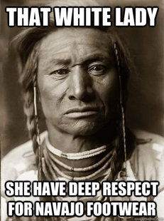 Unimpressed American Indian