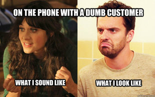 New Girl with a Customer