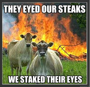 Evil cows