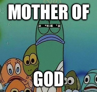 Serious fish SpongeBob