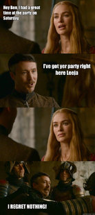 Smart ass Littlefinger