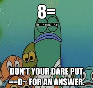 Serious fish SpongeBob