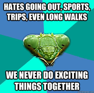 Crazy Girlfriend Praying Mantis