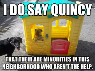 Upper Class White Dog