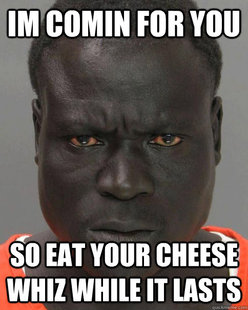 Threatening Black Man