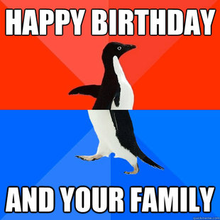 Socially Awesome Awkward Penguin