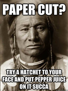 Unimpressed American Indian