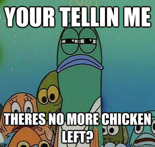 Serious fish SpongeBob