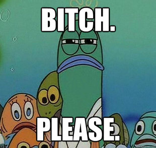 Serious fish SpongeBob