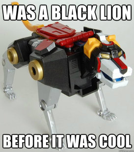 Hipster Black Lion