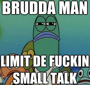 Serious fish SpongeBob