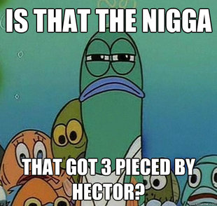 Serious fish SpongeBob