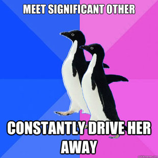 Socially Awkward Couple