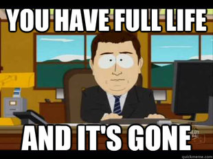 And its gone