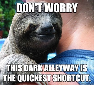 Suspiciously Evil Sloth