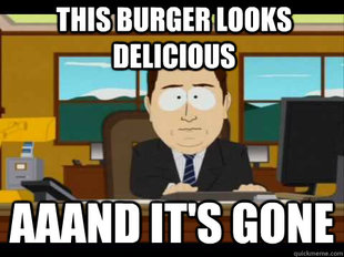 And its gone