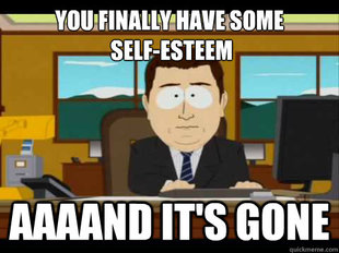 and its gone