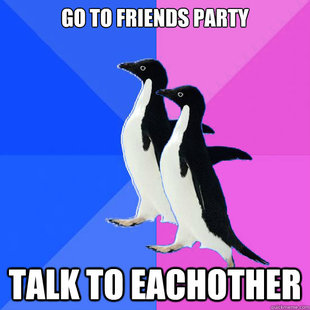Socially Awkward Couple