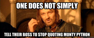 One Does Not Simply