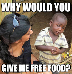 Skeptical Third World Child