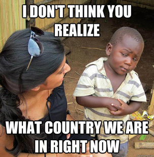 Skeptical Third World Child