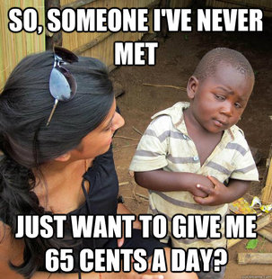 Skeptical Third World Child