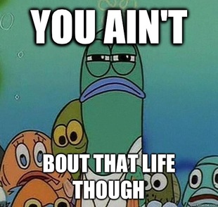 Serious fish SpongeBob