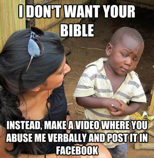 Skeptical 3rd World Child