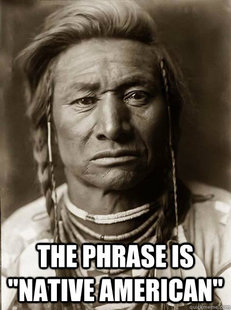 Unimpressed American Indian