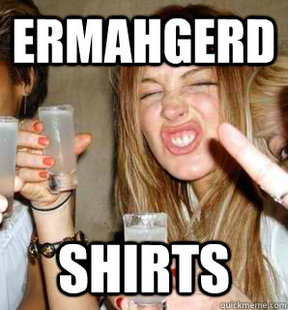Lohan Doing Shirts