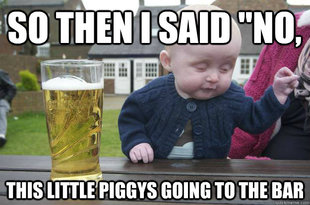 drunk baby