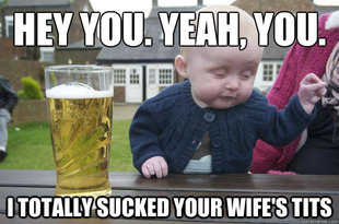 drunk baby