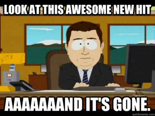 and its gone