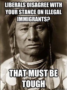 Unimpressed American Indian