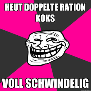 Troll face pink